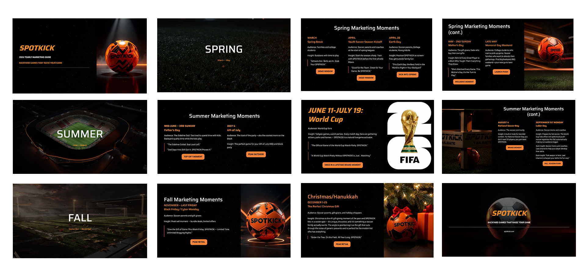 Yearly content & promotion calendar
