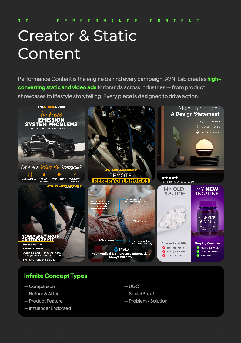 Creator & static content concepts