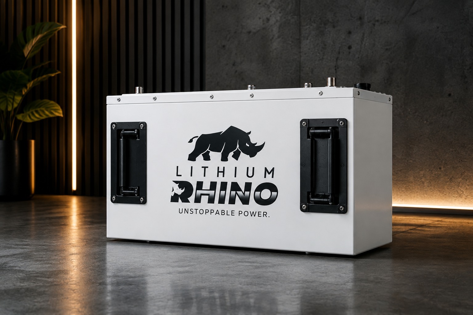 Lithium Rhino lithium battery, showroom product shot