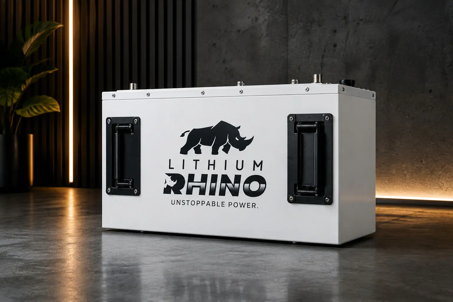 Lithium Rhino lithium battery, showroom product shot